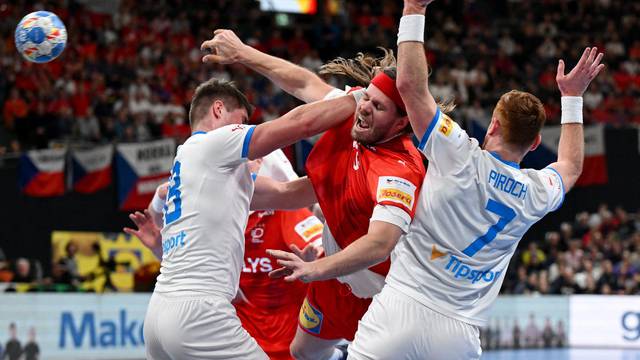 EHF 2024 Men's European Handball Championship - Preliminary Round - Group F - Denmark v Czech Republic