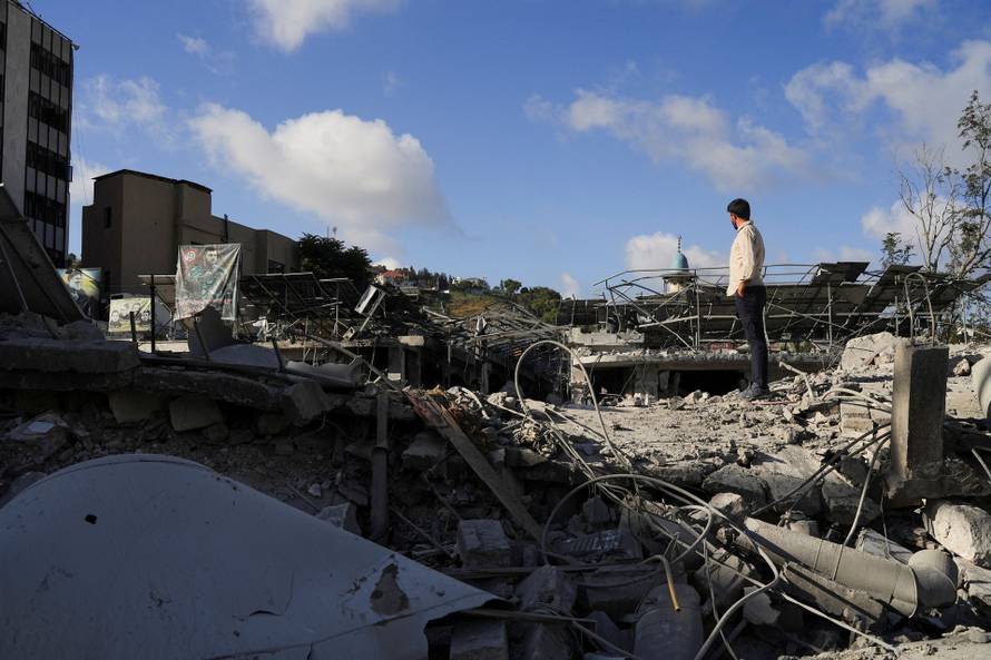 Aftermath of Israeli strikes in Nabatieh