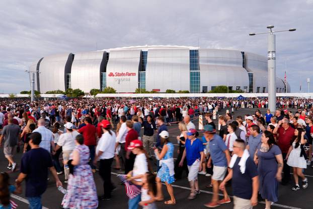 Memorial service for slain conservative commentator Kirk in Glendale