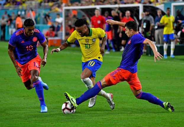 Soccer: International Friendly Soccer-Colombia at Brazil