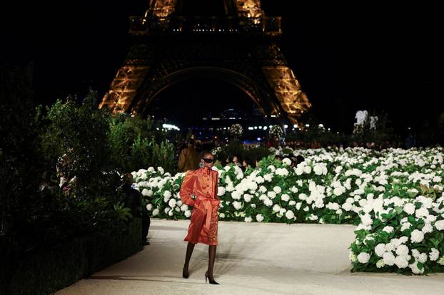 Yves Saint Laurent Womenswear Spring/Summer 2026 collection show during Paris Fashion Week