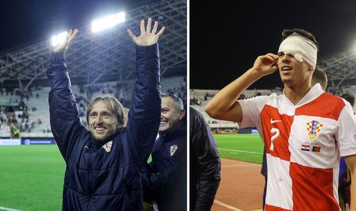 FOTO Sve za Hrvatsku, pa čak i krvave glave! Pogledajte kako su 'vatreni' slavili na Poljudu