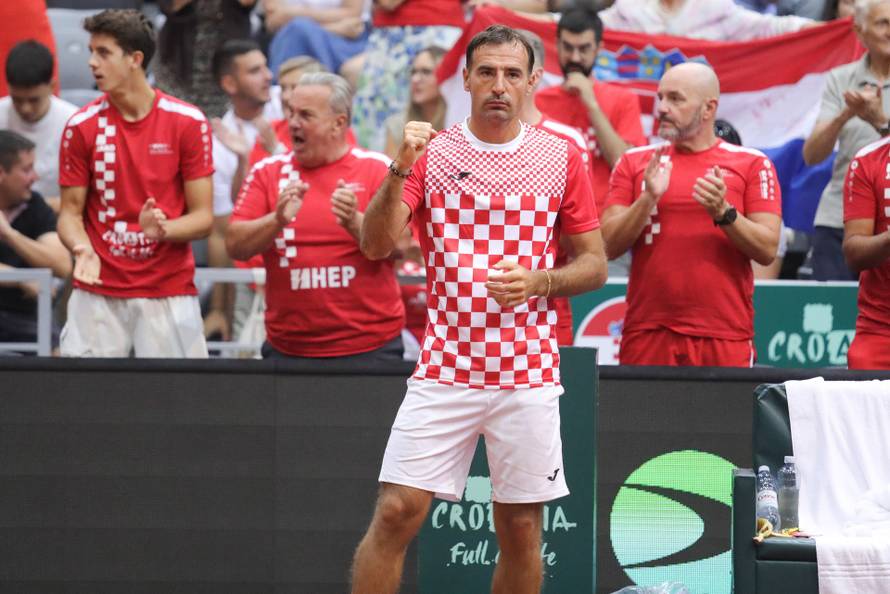 Osijek: Drugi dan Davis Cupa, Marin Čilić - Corentin Moutet