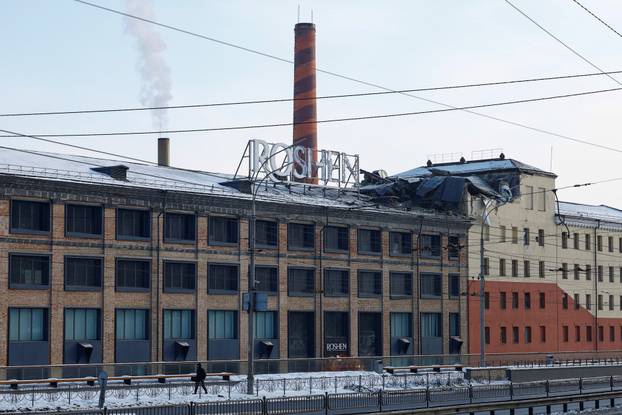 Aftermath of a Russian drone and missile attack in Kyiv
