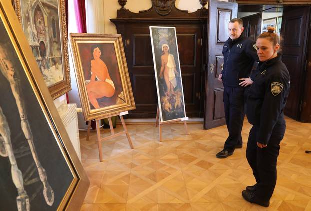 Zagreb: Otvorenje izložbe "Ljepota lažnog sjaja" - krivotvorenih umjetnina iz fundusa Muzeja policije