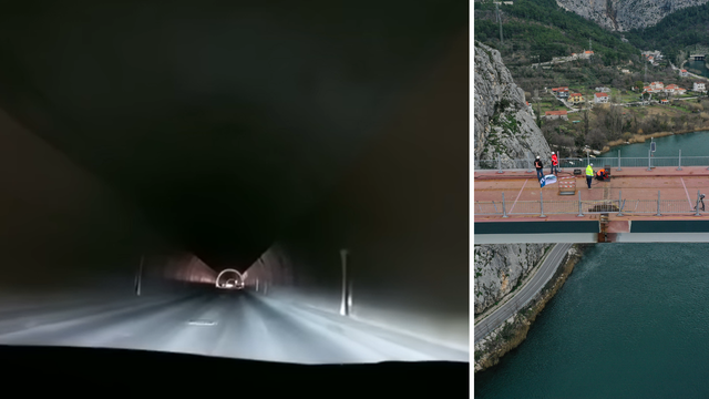 Vožnja kroz tunel: Pogledajte  put do novog omiškog mosta