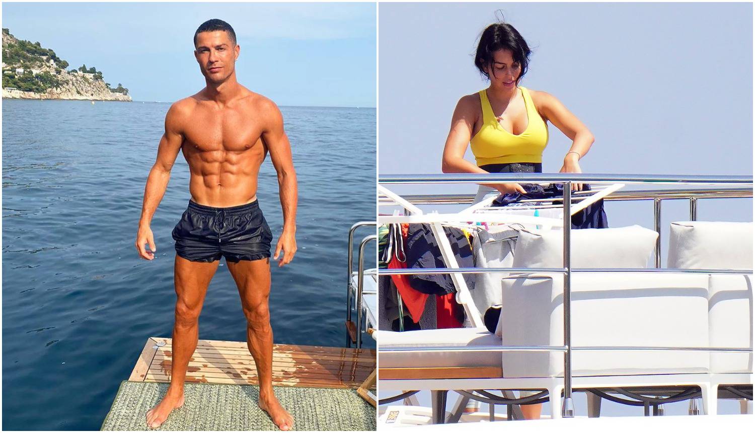 Dok Georgina vješa veš na jahti, Ronaldo pozira i 'hvata' boju...