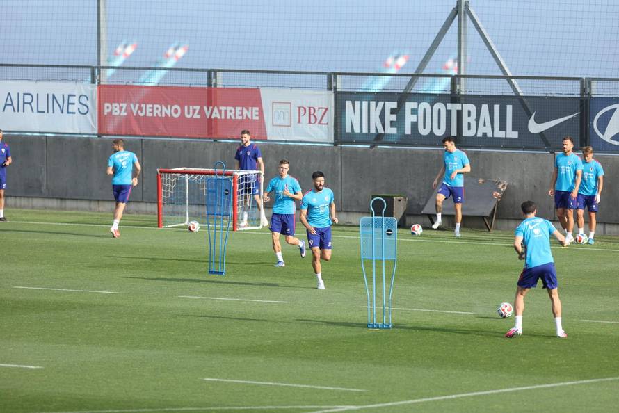 Rijeka: Trening hrvatske nogometne reprezentacije