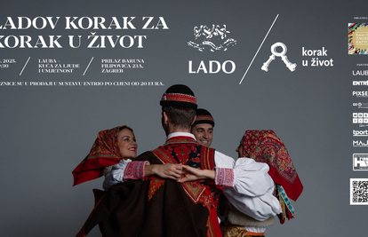 Ansambl Lado pleše za mlade bez roditeljske skrbi u Laubi