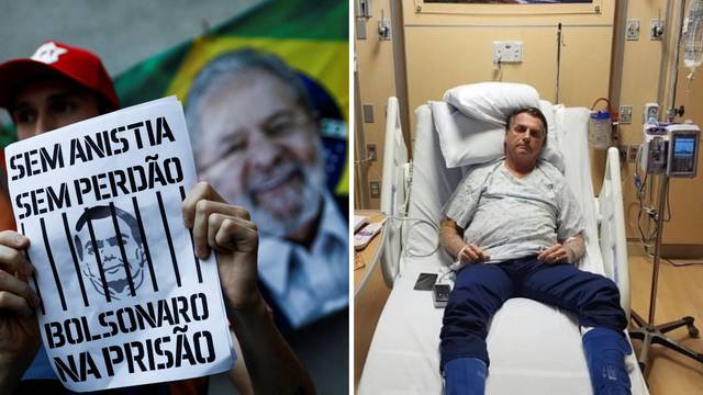 Bolsonaro objavio fotografiju iz bolnice nakon što su njegovi ljudi išli rušiti vlast: Dobro sam