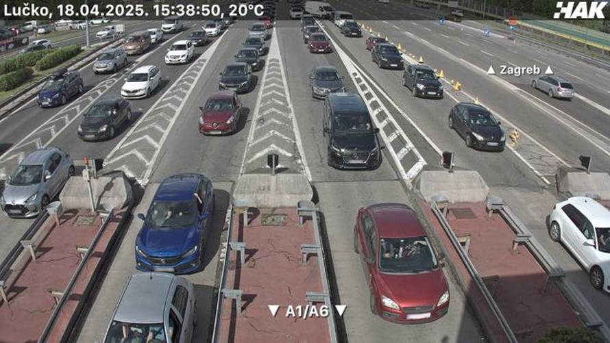 VIDEO Krkljanac pred blagdane: Kilometarske kolone i gužve na autocesti, pogledajte snimke