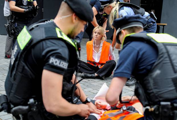 FILE PHOTO: "Letzte Generation" (last generation) activists protest in Berlin