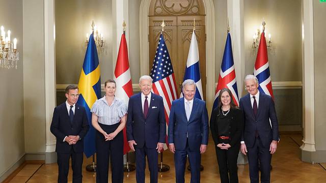 U.S. President Joe Biden meets Nordic leaders in Helsinki