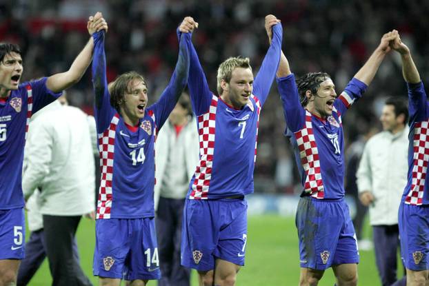 ARHIVA - 21.11.2007. Hrvatska nogometna reprezentacija na Wembleyju pobijedila Englesku 3-2