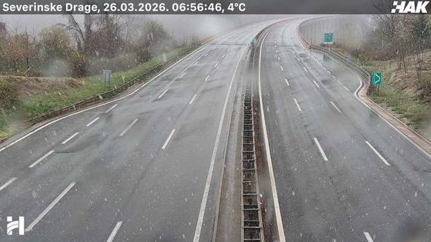 FOTO SNIJEG ZAMEO CESTU Evo kako izgleda A6 Zagreb - Rijeka