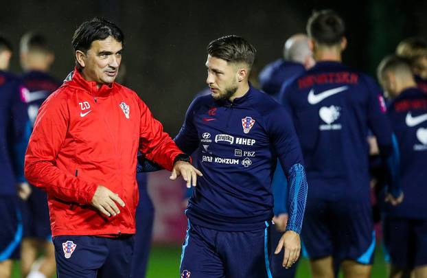 Zagreb: Trening nogometne reprezentacije na terenu Hitrec Kacijan