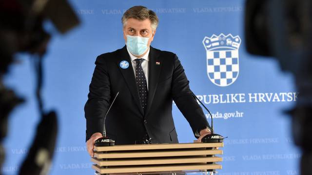 Premijer Plenković dao izjavu za medije nakon sjednice Vlade