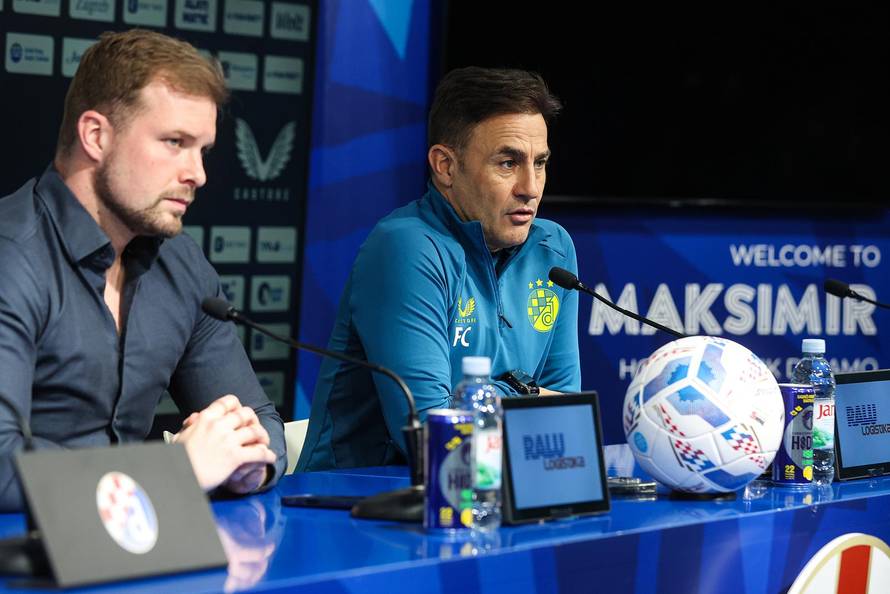 Zagreb: Konferencija za medije GNK Dinamo uoči utakmice 20. kola, NK Osijek - GNK Dinamo