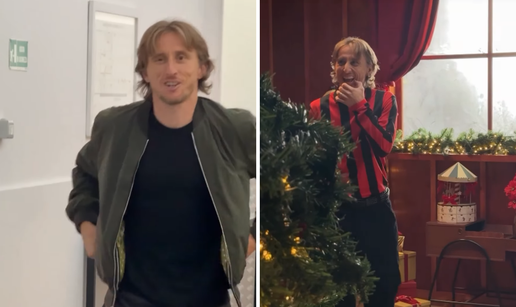Nasmijani Modrić glavna faca na snimanju u Milanu! Pulišiću dao poklon i žonglirao loptom