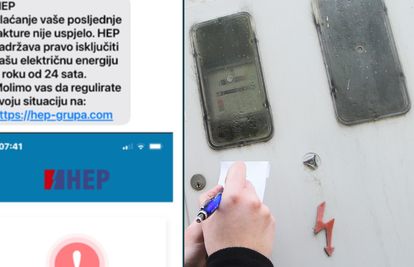 HEP upozorava: Ne nasjedajte na lažne SMS i email poruke o neplaćenim računima za struju!