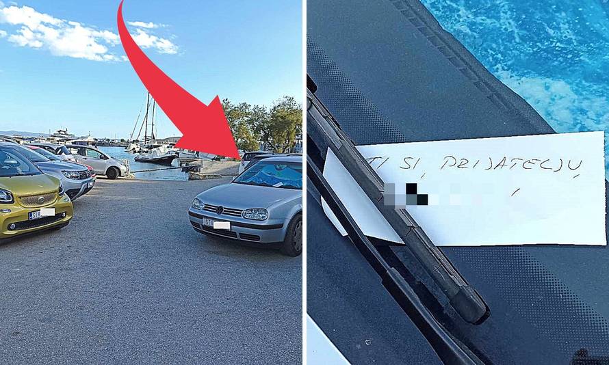 Parkirao na splitskoj plaži i zagradio ostale aute. Dočekala ga je poruka s četiri riječi...