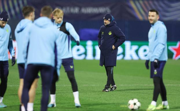 Zagreb: Trening GNK Dinamo uoči utakmice 6. kola Lige prvaka protiv Celtica