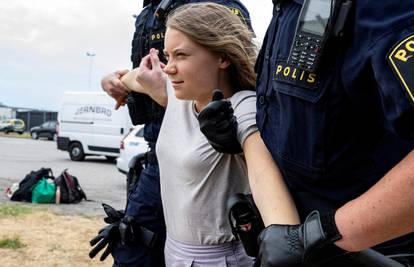 Greta Thunberg na klimatskom prosvjedu nije slušala policiju, prijeti joj kazna ili zatvor