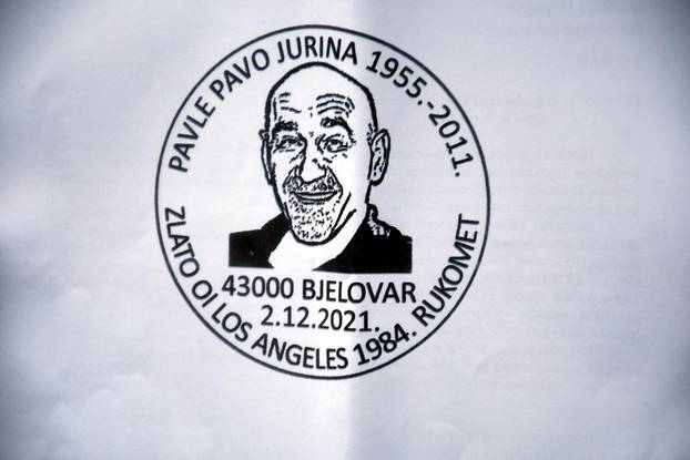 Bjelovar: Predstavljen poštanski prigodni žig s likom legendarnog rukometaša Pavla Jurine
