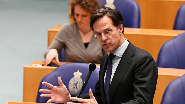 FILE PHOTO: Debate over remarks the Dutch Prime Minister Mark Rutte made during talks to form a new government following the March 17 national elections, in The Hague