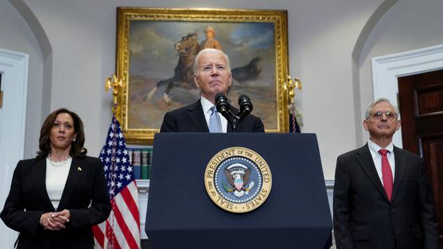 U.S. President Biden statement a day after Republican challenger Trump was shot at a campaign rally, during brief remarks at the White House in Washington