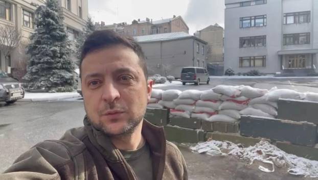 Ukrainian President Zelenskiy speaks in video statement