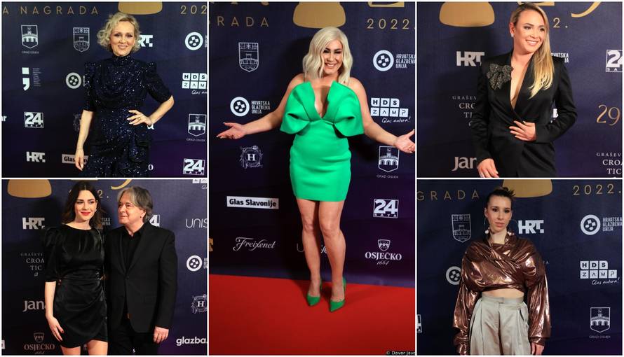 Indira i Donna Vekić dekolteima ukrale pažnju na dodjeli, Mia i Vanna zablistale u haljinama