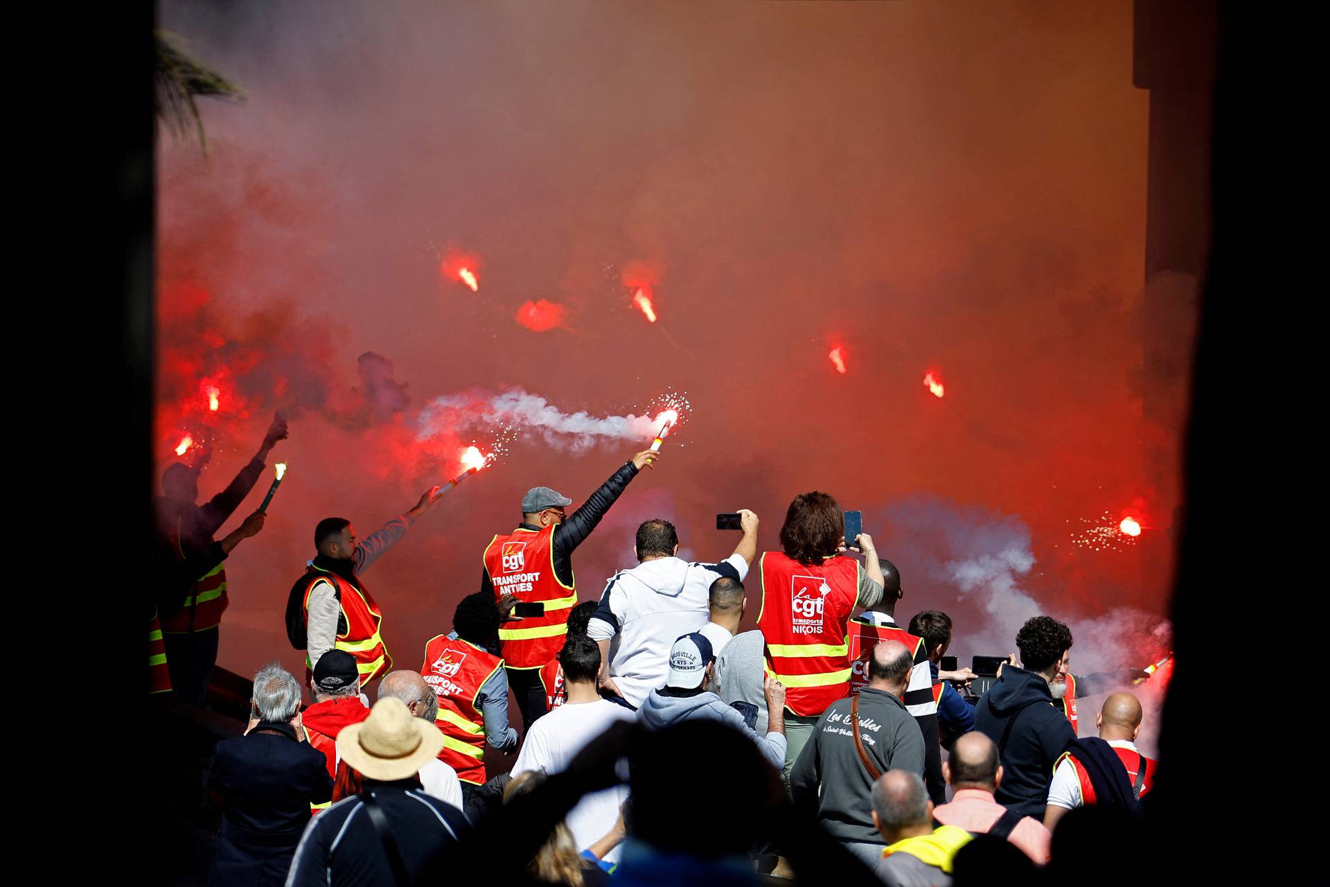 Ninth day of national strike and protest in France against the pension reform