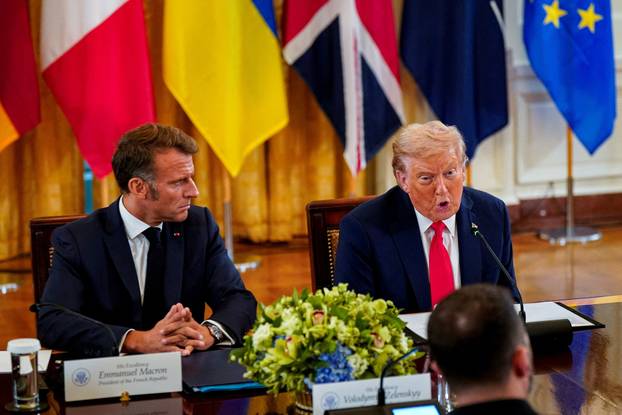 U.S. President Trump meets with Ukrainian President Zelenskiy and European leaders, in Washington, D.C.