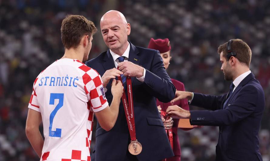 KATAR 2022 - Dodjela medalja reprezentativcima koji su osvojili broncu na Svjetskom prvenstvu