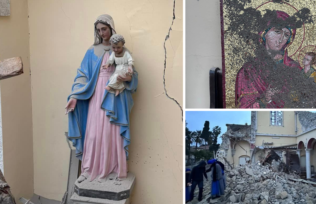 Pravo čudo: Potres u Turskoj je srušio katedralu, ali slika i kip Djevice Marije ostali neoštećeni