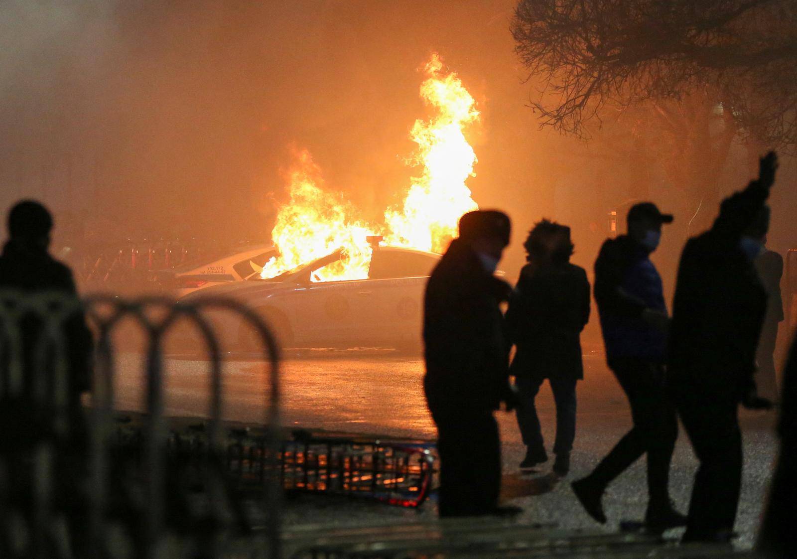 Protests erupt after fuel price rise in Almaty