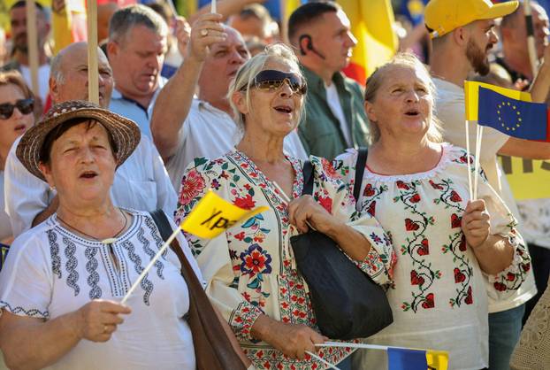 FILE PHOTO: Moldova's pro-European Party of Action and Solidarity (PAS) launches election campaign in Chisinau