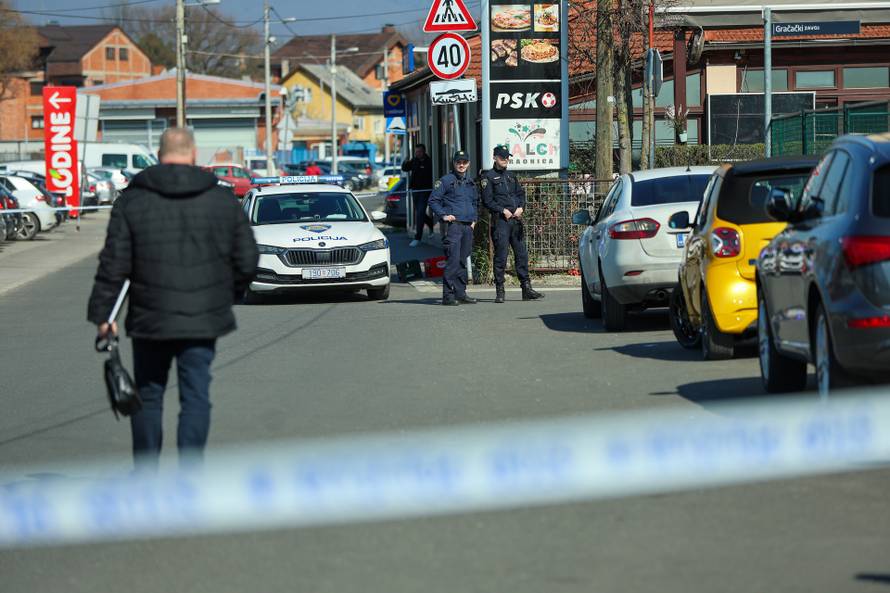 Zagreb: Policijski očevid u Dubravi gdje je jutros došlo do pucnjave