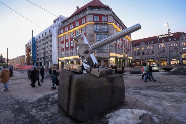 Oslo: Večernja atmosfera uoči finalne utakmice Svjetskog rukometnog prvenstva između Hrvatske i Danske 