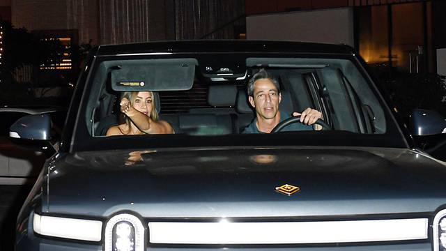 Sofia Vergara is all smiles while on a dinner date with doctor Justin Saliman at the same restaurant Kim Kardashian was having her birthday dinner in Beverly Hills, CA.