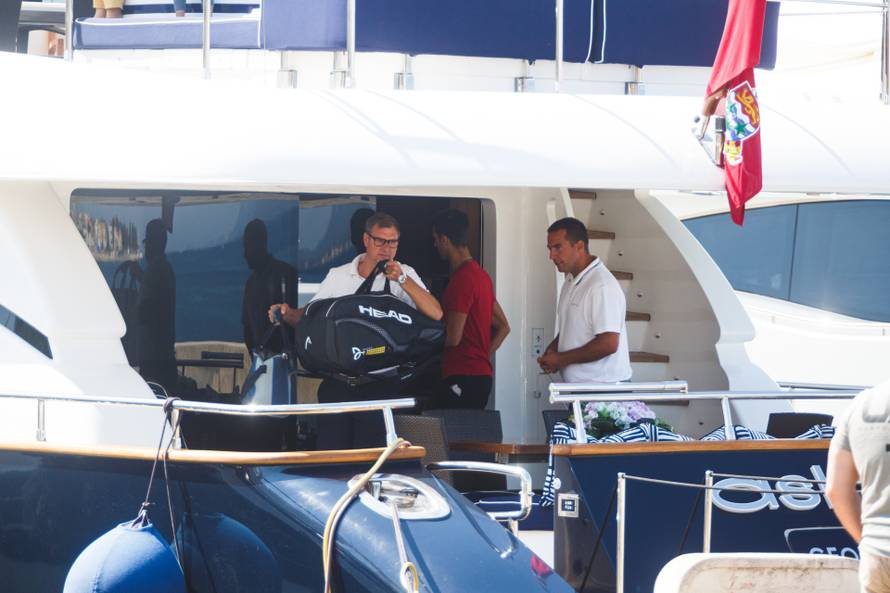 Zadar: Novak Đoković s obitelji na jahti Asha