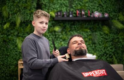 Najmlađi frizer Leon (13) je u Zagrebu na praksi: 'Hvala vam!'