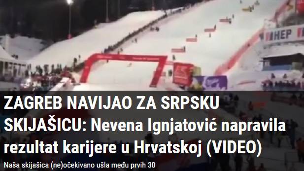 Srbi oduševljeni: Hrvati su na Sljemenu navijali za Nevenu...