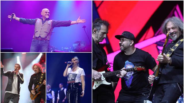 Glazbenici priredili spektakl u Areni, publika i izvođači plakali su uz hitove grupe Parni valjak
