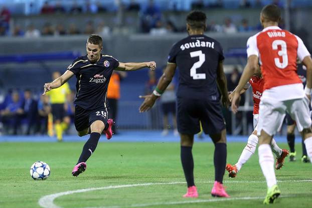 Zagreb: UEFA Liga prvaka, skupina F, 1. kolo, GNK Dinamo - Arsenal FC