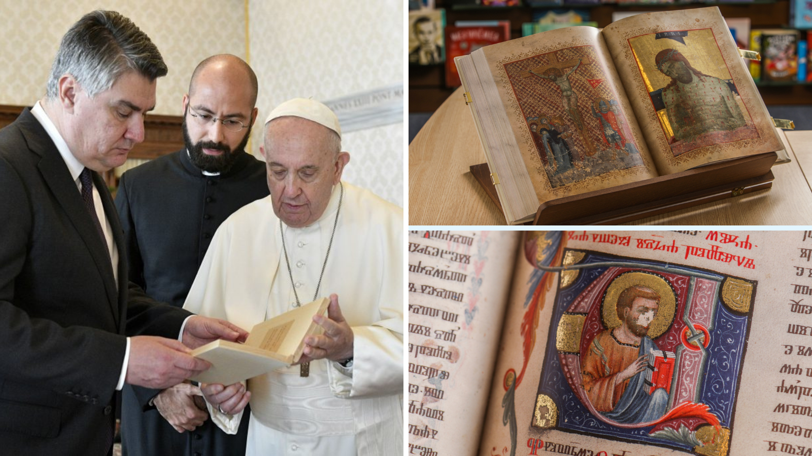 Sve o knjizi koju je Milanović poklonio Papi Franji u Vatikanu: Unikat je i košta 20 tisuća kuna