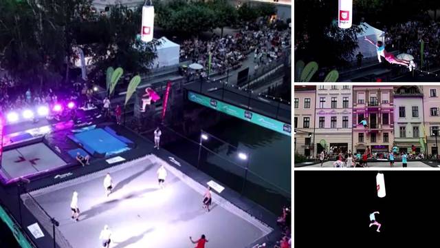 VIDEO Leti, leti, leti - Slovenac?! Akrobacije na mega-trampolinu oduševile su sve u Ljubljani....