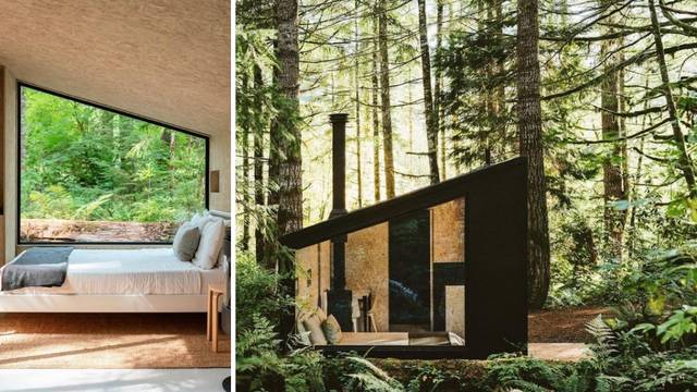 Minijaturna kućica usred šume inspirirana 'šumskom kupkom'