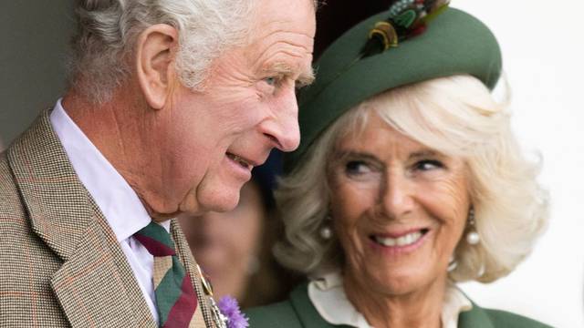 Christmas card of Britain's King Charles and Queen Consort Camilla